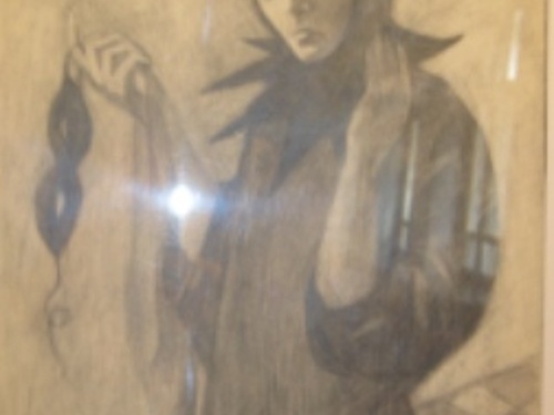 Выставка графики в фойе театра